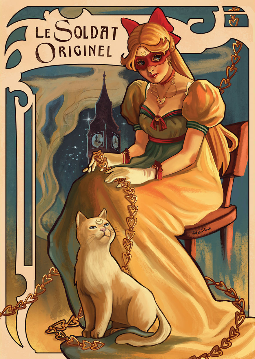 I Illustrate Sailor Moon Characters Living In XIX Century Paris I Illustrate Sailor Moon Characters Living In XIX Century Paris