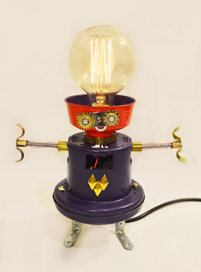 I Make Robot Lamps From Found Objects I Make Robot Lamps From Found Objects