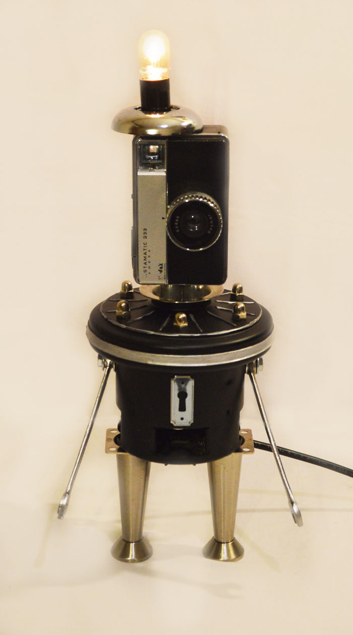 I Make Robot Lamps From Found Objects I Make Robot Lamps From Found Objects