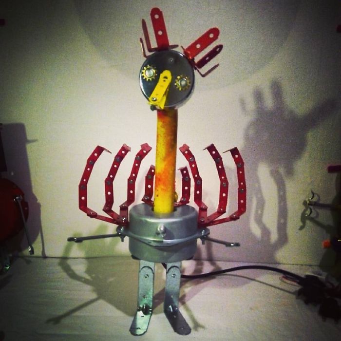 I Make Robot Lamps From Found Objects I Make Robot Lamps From Found Objects