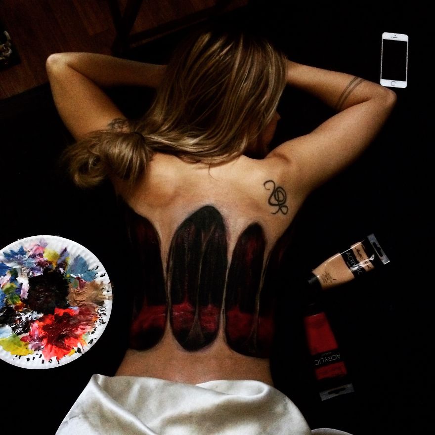 I Paint 3d Art On My Girlfriend's Back