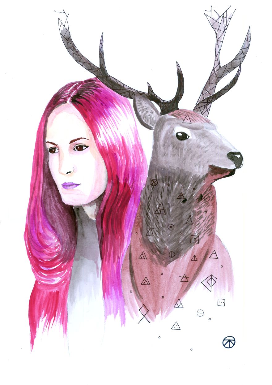 I Paint Portraits Of People With Their Spirit Animals