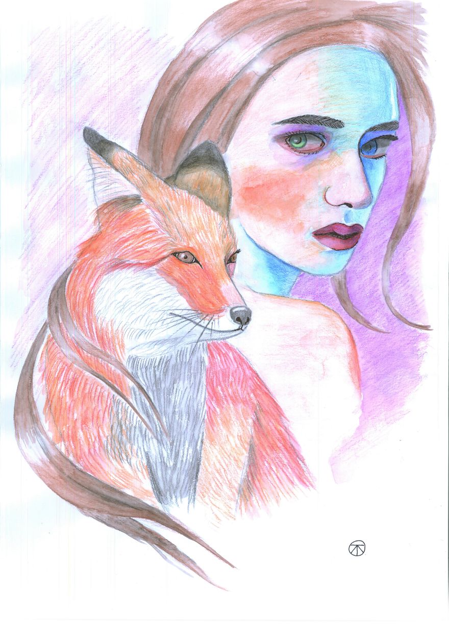 I Paint Portraits Of People With Their Spirit Animals