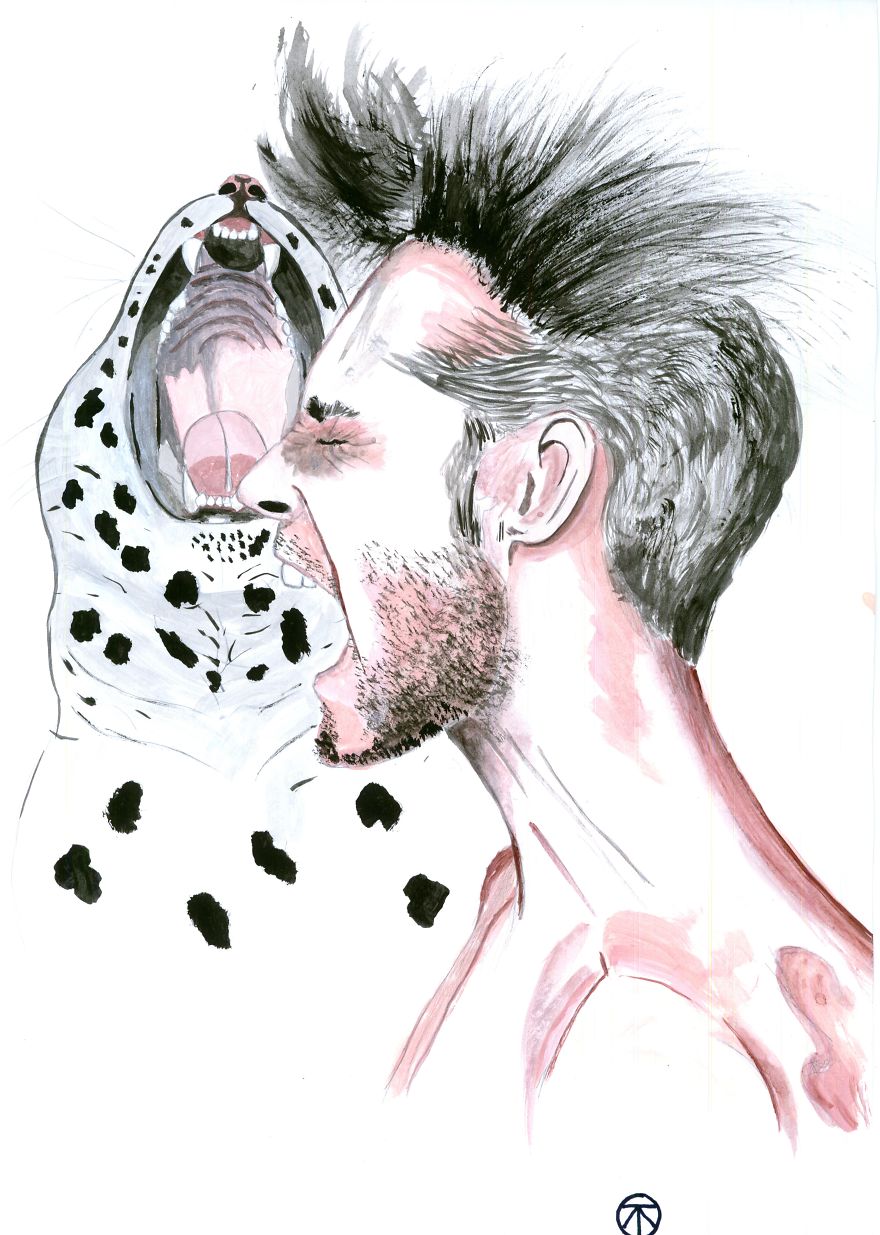 I Paint Portraits Of People With Their Spirit Animals