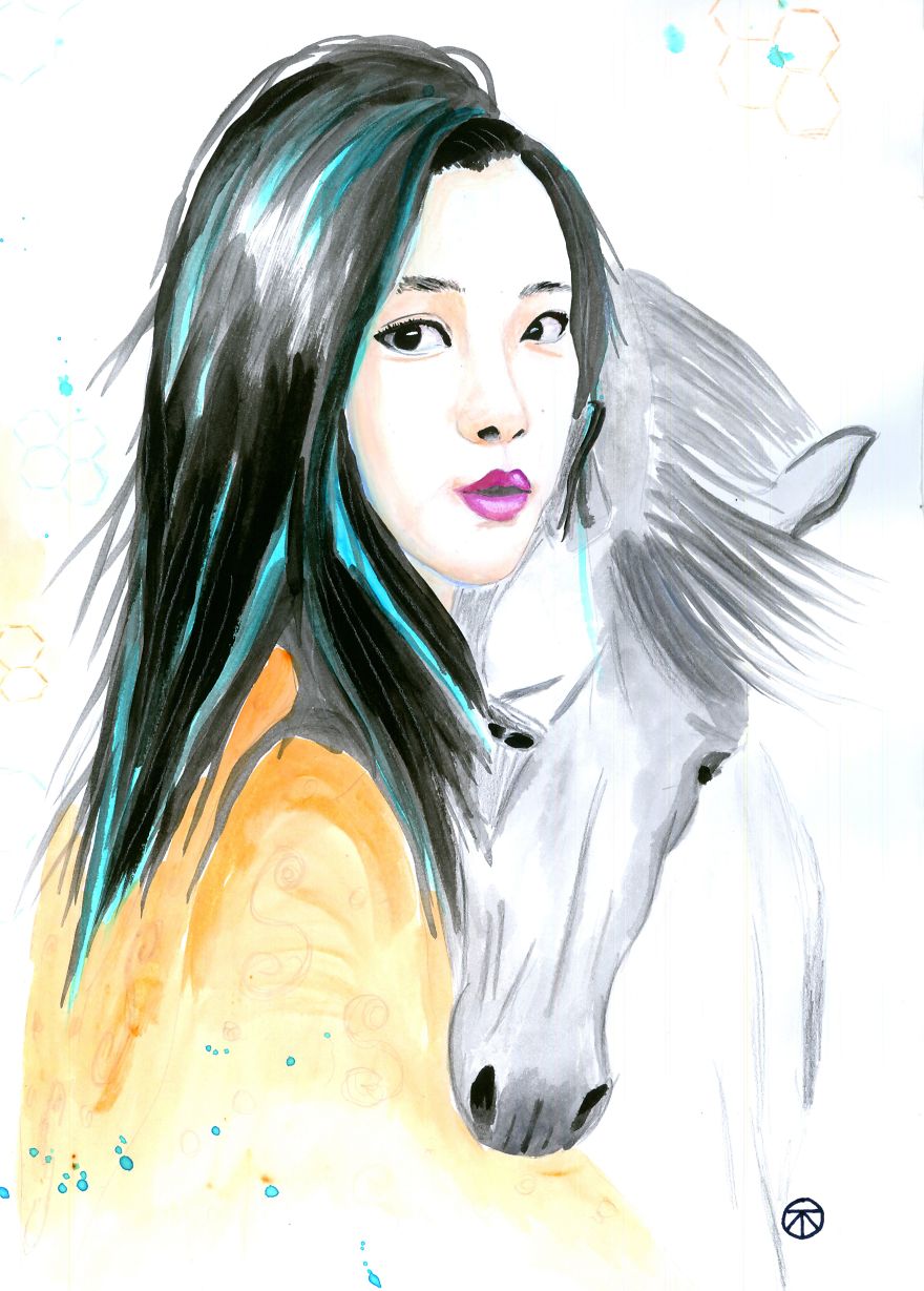 I Paint Portraits Of People With Their Spirit Animals