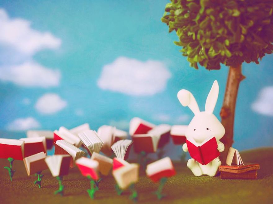 I Recreate Daily Moments Of Married Life With A Monkey And A Rabbit I Recreate Daily Moments Of Married Life With A Monkey And A Rabbit