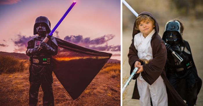 I Recreated Star Wars’ Tatooine In The Desert With My Children