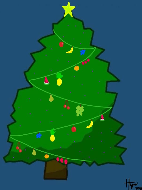 Fruit Christmas Tree