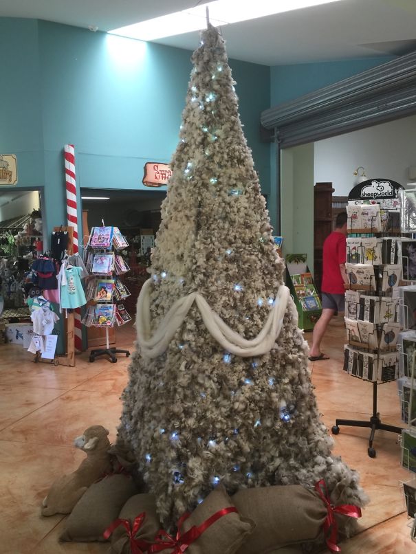Wooly Christmas Tree. Williams Woolstores In Western Australia