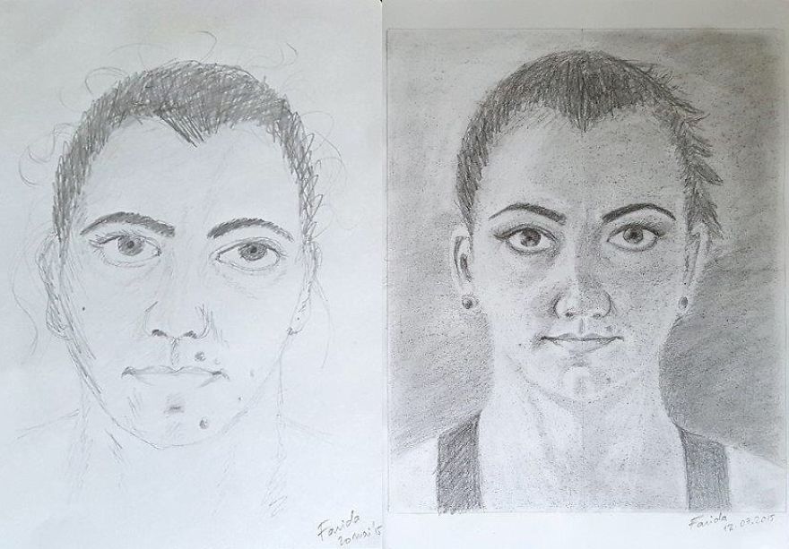 2 Months Difference, But Can Be Achieved In 4 Days (check Betty Edwards)