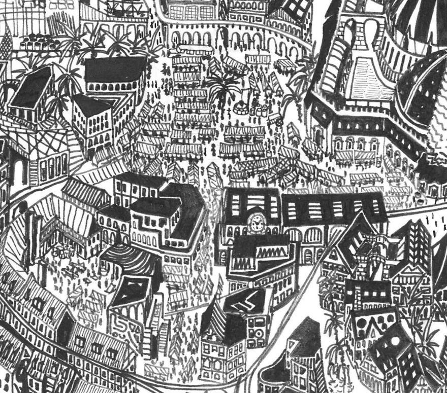 I've Been Developing This Maze City For 5 Years While Travelling Around The World