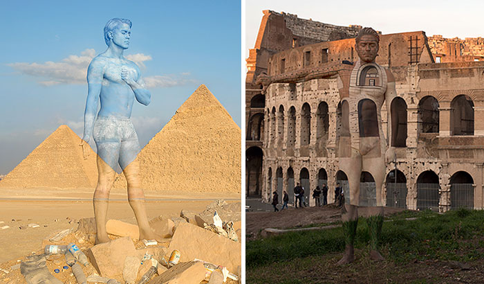 I Camouflaged A Model Into The Seven Wonders Of The World