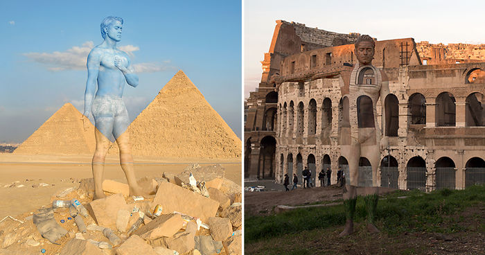 I Camouflaged A Model Into The Seven Wonders Of The World