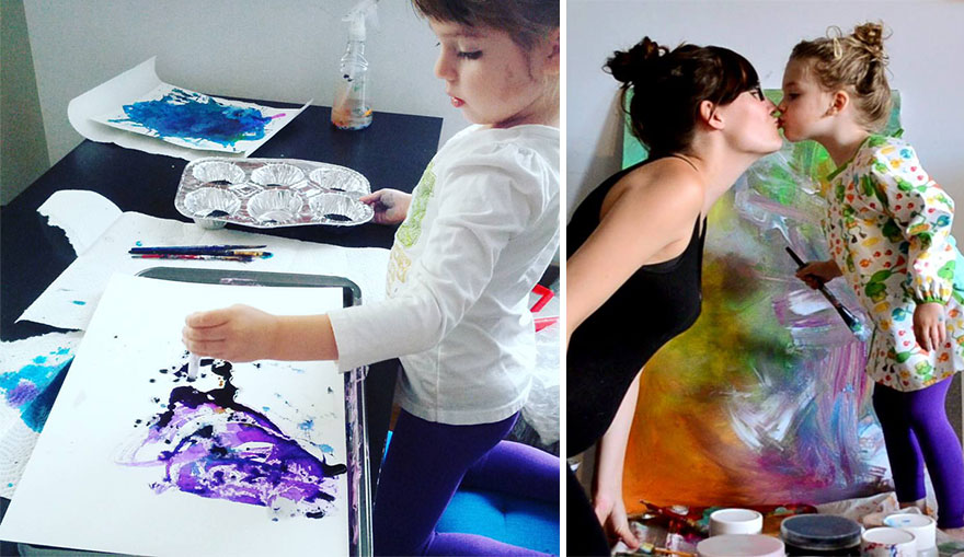 mom-turns-kid-doodles-into-paintings-23 mom-turns-kid-doodles-into-paintings-23