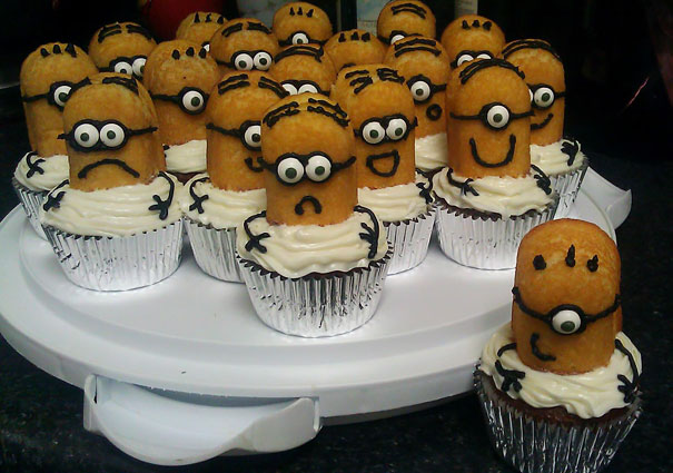 Homemade Despicable Me Cupcakes