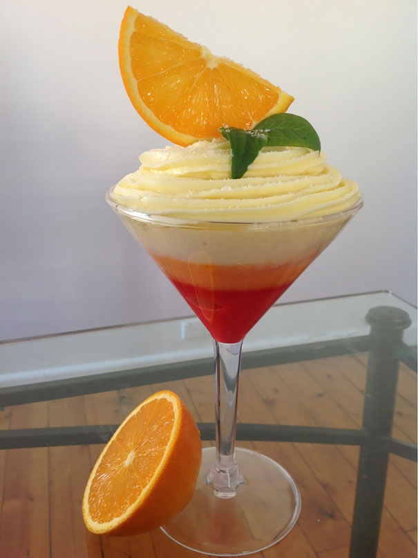 Tequila Sunrise Cupcake