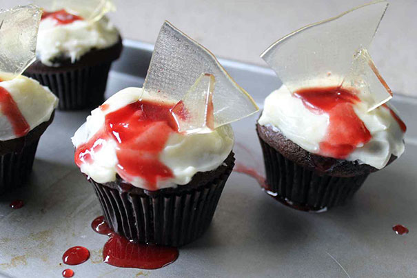 Broken Glass Cupcakes