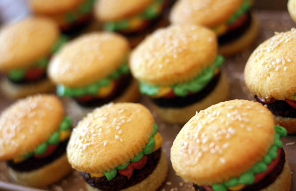 Burger Cupcakes