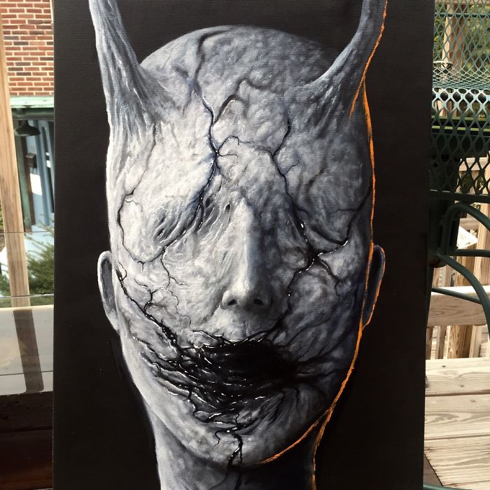 My Latest Painting Forneus 16x40 Oil On Canvas