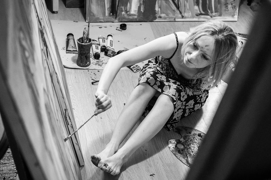 My Wife Is Disapearing In Parallel Unieverse Through Her Art