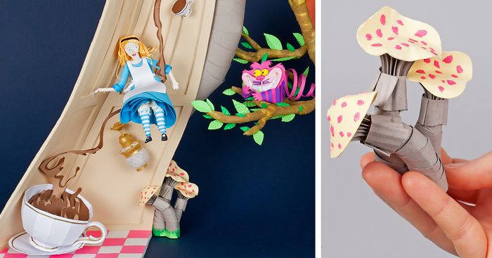 Alice In My Paper Wonderland Form The Letter A