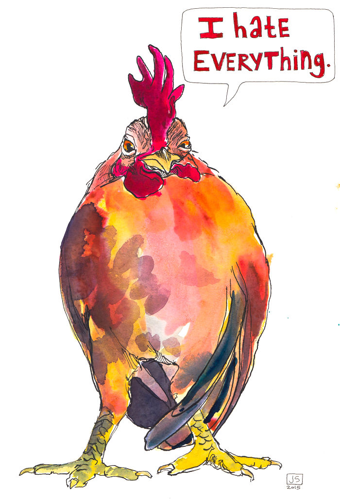 Passive Aggressive Chickens: I Paint To Express What I’m Too Polite To Say
