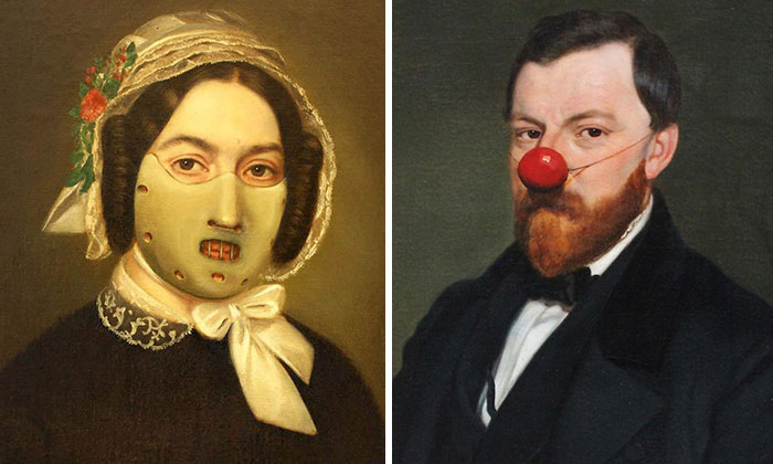 French Artist Restores Flea Market Paintings And Adds His Own Stories To Them