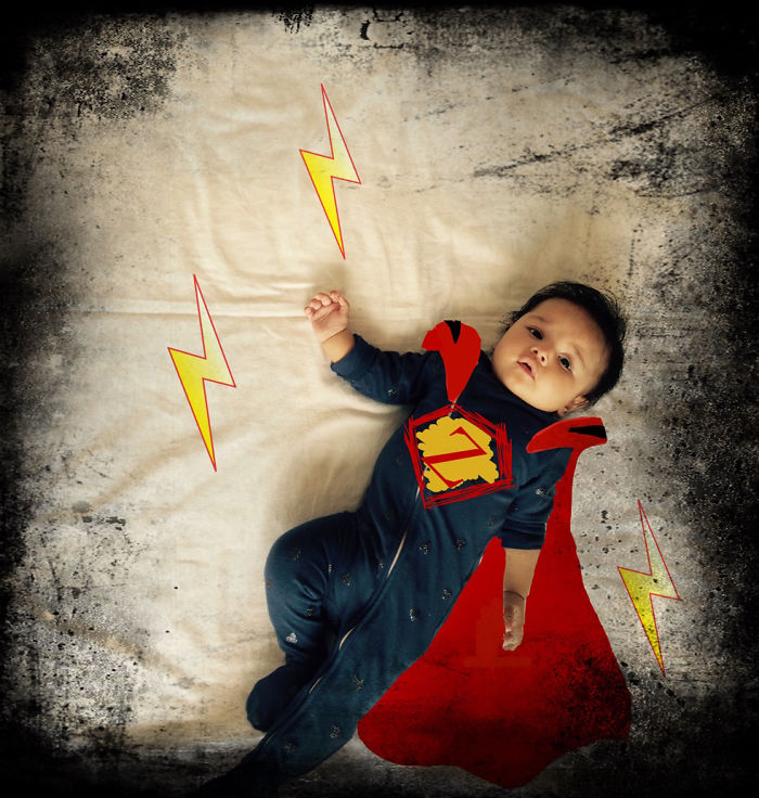 I Take Photos Of My Baby Daughter And Add Some Doodles To Them