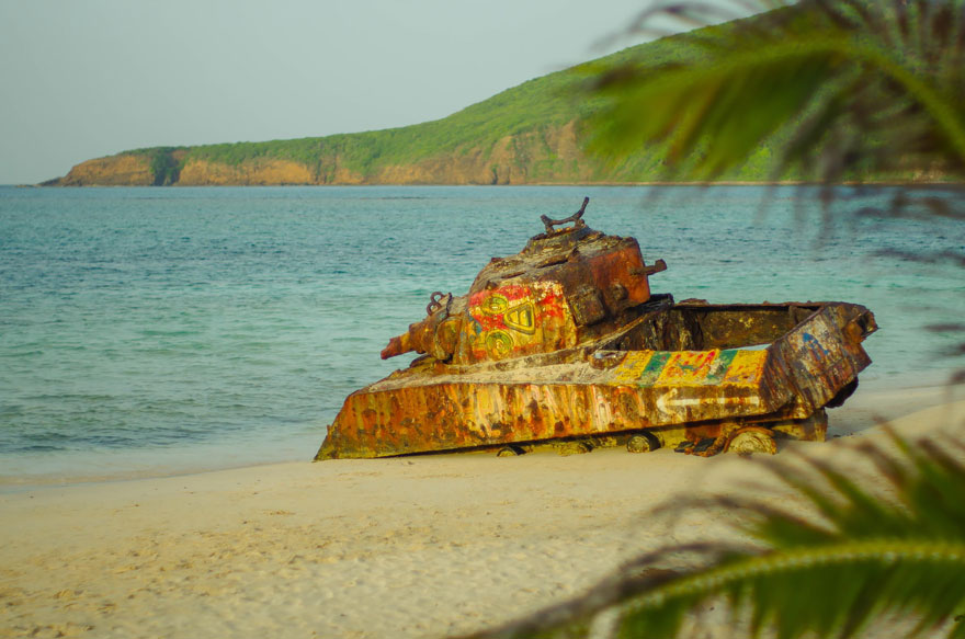 Abandoned Tank In Culebra, Puerto Rico