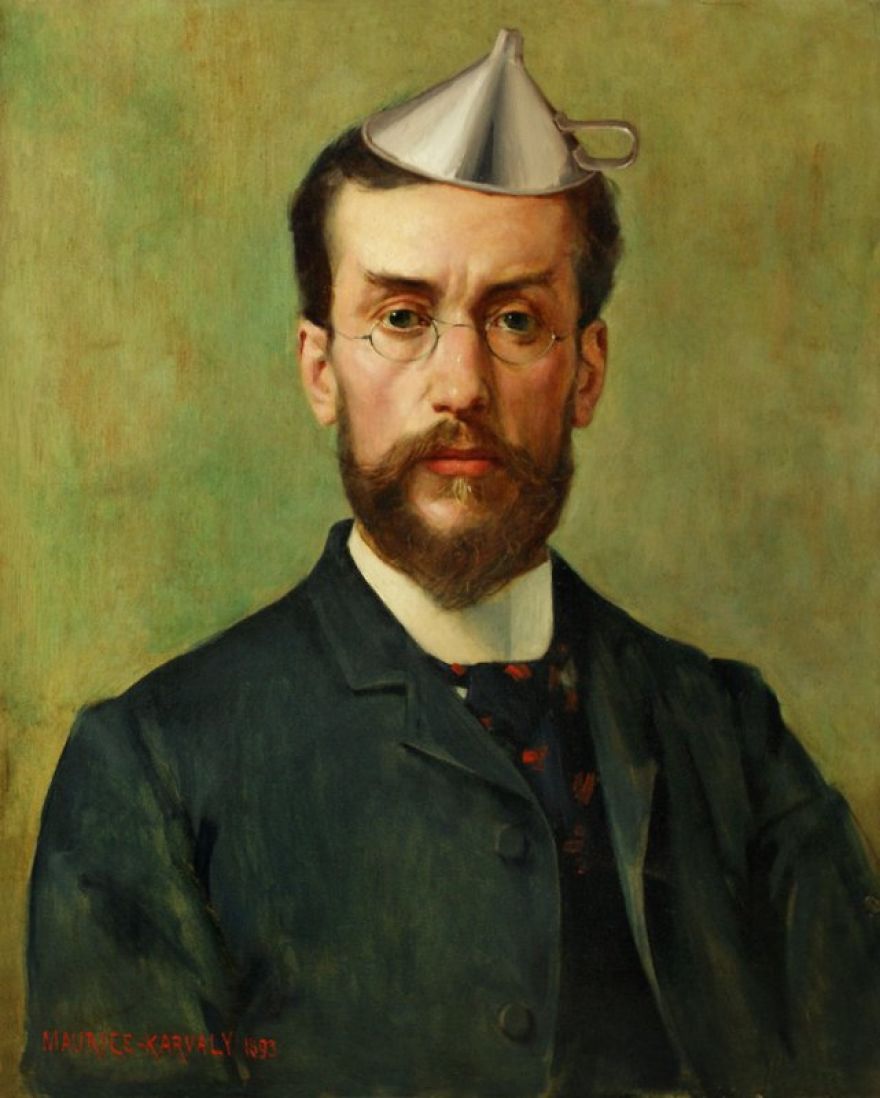 French Artist Restores Flea Market Paintings And Adds His Own Stories To Them French Artist Restores Flea Market Paintings And Adds His Own Stories To Them