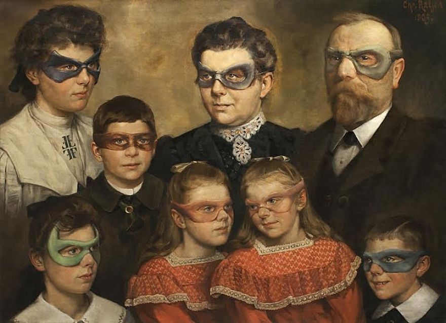 French Artist Restores Flea Market Paintings And Adds His Own Stories To Them French Artist Restores Flea Market Paintings And Adds His Own Stories To Them