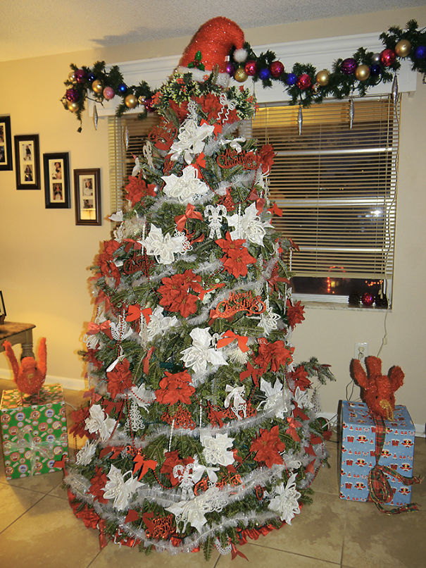 South Florida Floral Inspired Christmas Tree