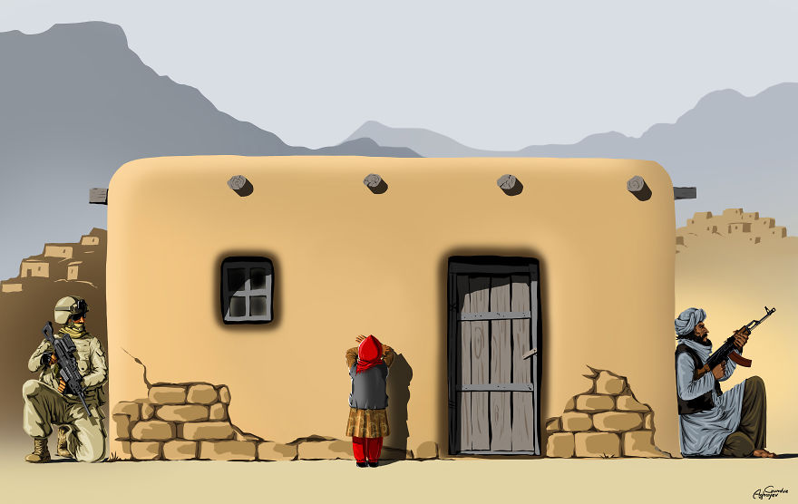 War And Peace: New Powerful Illustrations By Gunduz Aghayev War And Peace: New Powerful Illustrations By Gunduz Aghayev