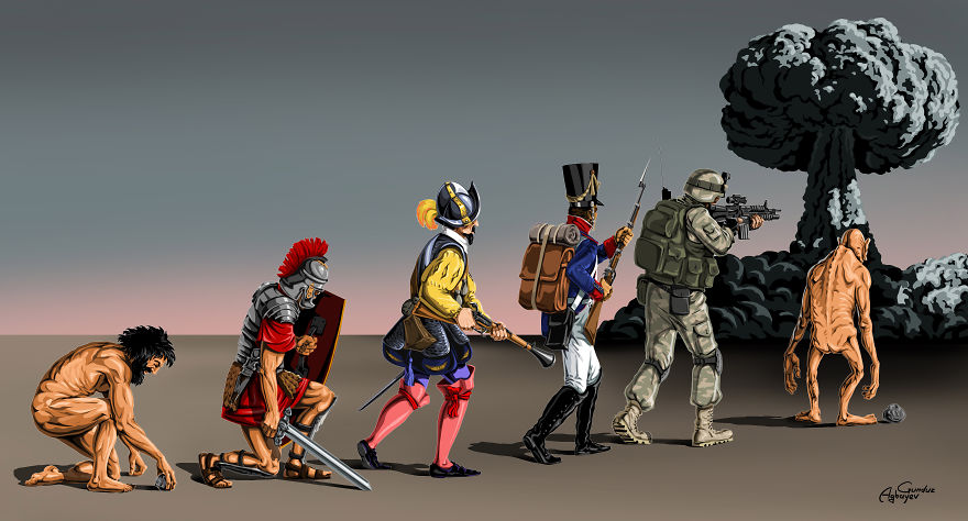 War And Peace: New Powerful Illustrations By Gunduz Aghayev War And Peace: New Powerful Illustrations By Gunduz Aghayev
