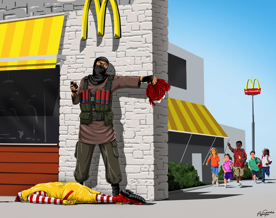 War And Peace: New Powerful Illustrations By Gunduz Aghayev