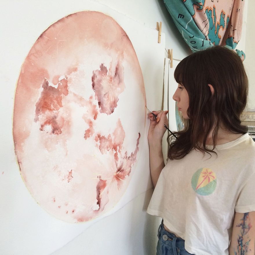 I Watercolor Healing Moons And Crystals To Bring Light To Our Broken And Hurting World