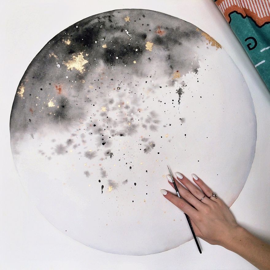 I Watercolor Healing Moons And Crystals To Bring Light To Our Broken And Hurting World