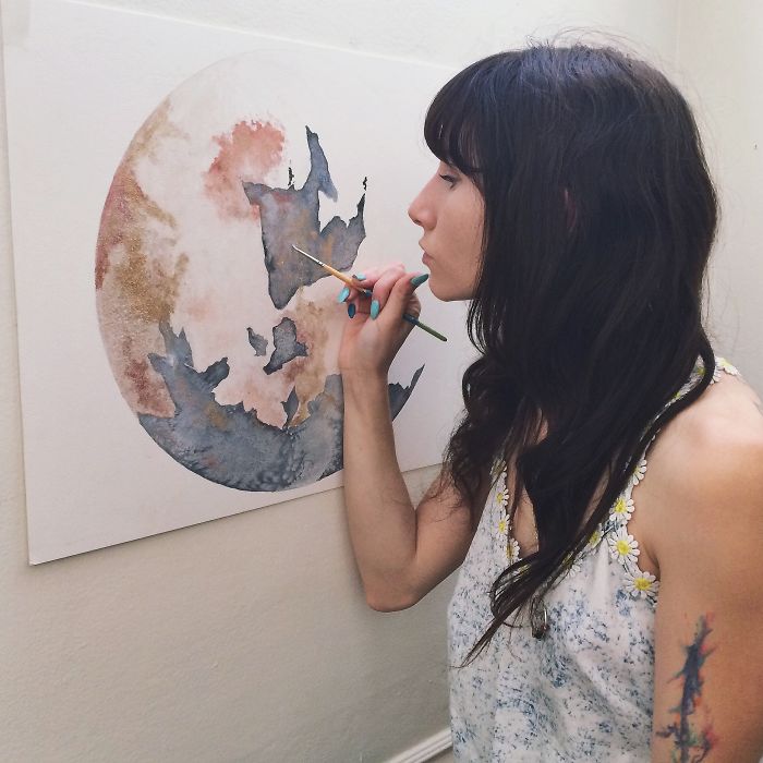 I Watercolor Healing Moons And Crystals To Bring Light To Our Broken And Hurting World