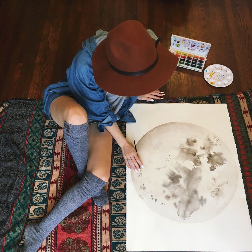 I Watercolor Healing Moons And Crystals To Bring Light To Our Broken And Hurting World