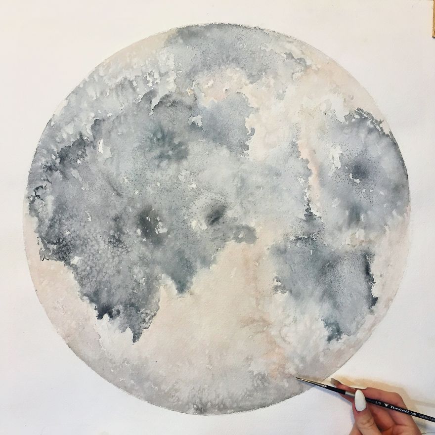 I Watercolor Healing Moons And Crystals To Bring Light To Our Broken And Hurting World