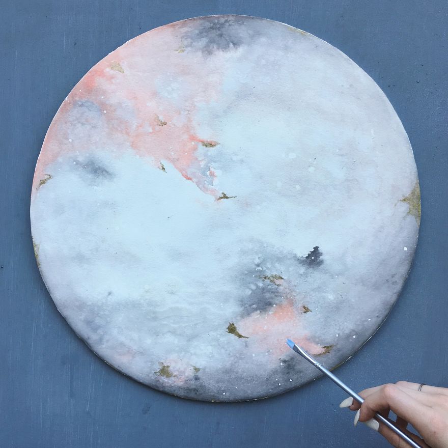 I Watercolor Healing Moons And Crystals To Bring Light To Our Broken And Hurting World