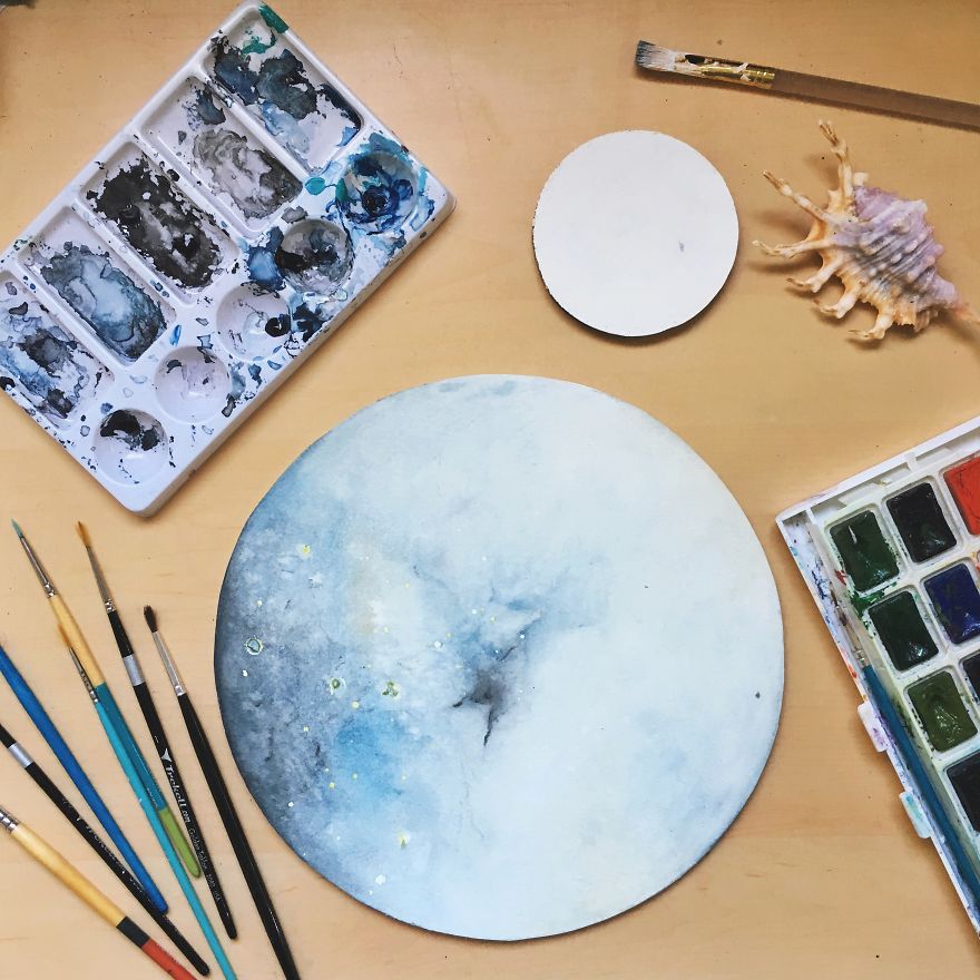 I Watercolor Healing Moons And Crystals To Bring Light To Our Broken And Hurting World