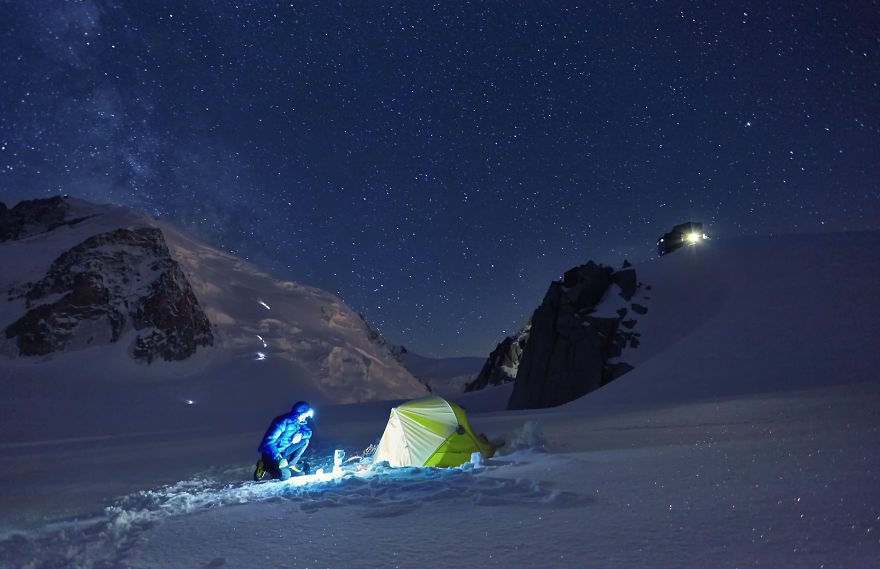 We Went Camping On Alpine Glaciers To Capture The Beauty Of The Starry Skies