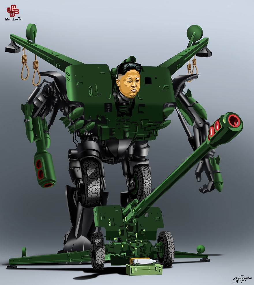 World Leaders Illustrated As Transformers By Gunduz Aghayev