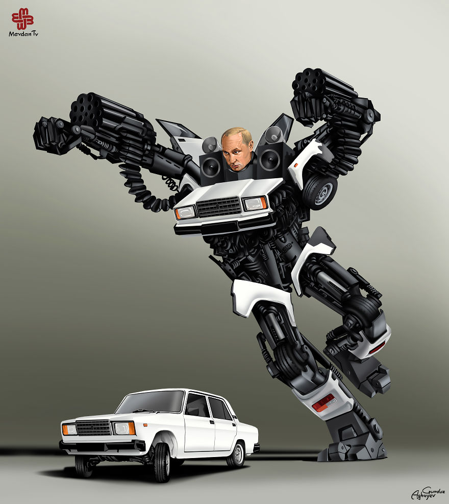 World Leaders Illustrated As Transformers By Gunduz Aghayev World Leaders Illustrated As Transformers By Gunduz Aghayev