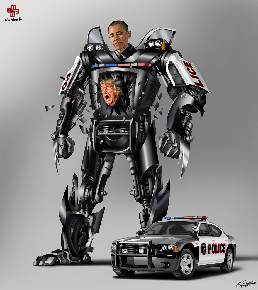 World Leaders Illustrated As Transformers By Gunduz Aghayev World Leaders Illustrated As Transformers By Gunduz Aghayev