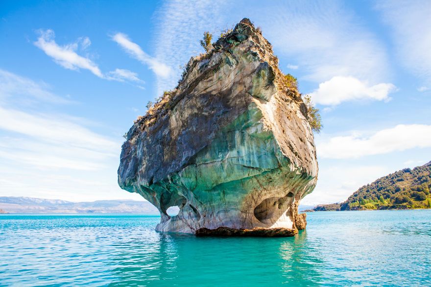 The Marble Cathedral In General Carrera Lake, Chile