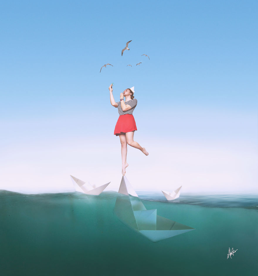 Self-Taught Artist Captures The Connection Between Humans And Nature In Self-Portraits