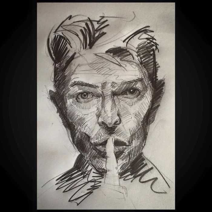 David Bowie (pencil)