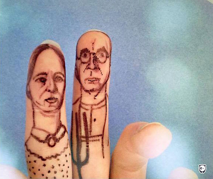 Americ-hand Gothic By Mc Marquis